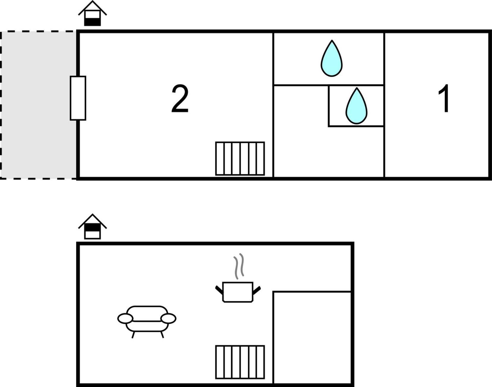 2 Bedroom Lovely Home In ブライニッセ エクステリア 写真